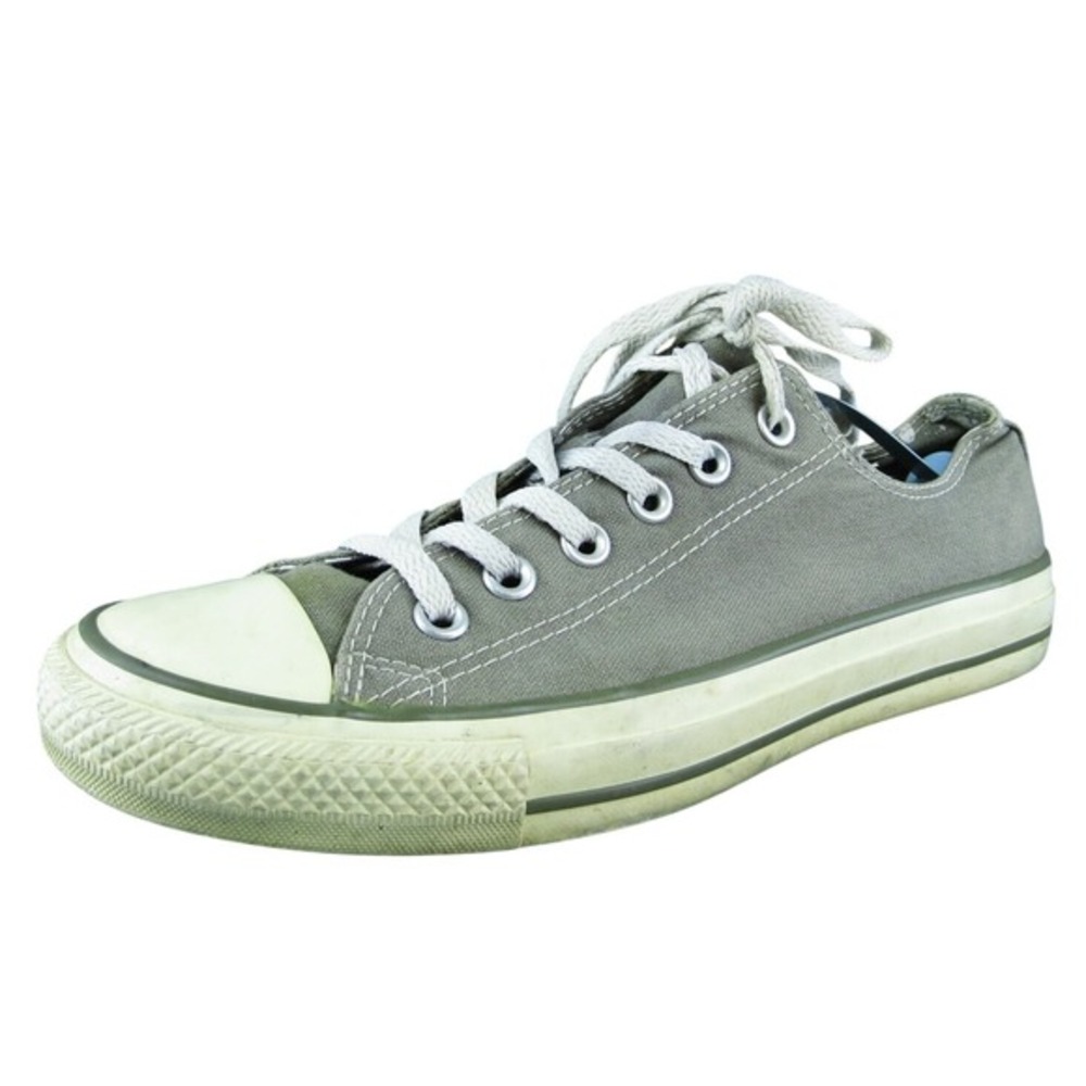 Converse Women Sneaker Shoes Gray Fabricโ Lace Up Size 7 Medium